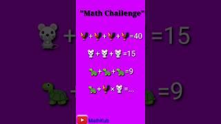 Can You Solve this Math Puzzle? #shorts #math #problems #mathkub