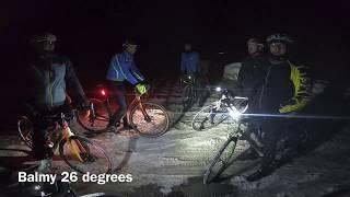 Snow gravel adventure by bike