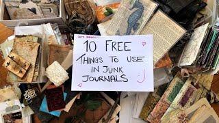 10 FREE Things to Use in Junk Journals - ABUNDANCE OF INSPIRATION