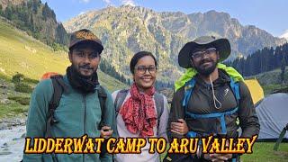 Trek Day 7 || Beautiful Jungle Trail || Lidderwat Camp to Aru Valley || Tarsar Marsar Trek 2024 Ep19