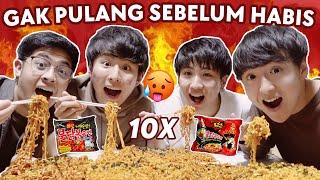 GILE! MUKBANG 10 BUNGKUS SAMYANG SEMUA RASA! GAK PULANG SEBELUM HABIS!