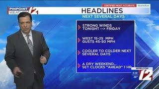 Strong Wind Gust Late Tonight Into Friday