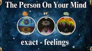 THE PERSON ON YOUR MIND (exact-feelings)  #timeless Tarot Psychic Reading!