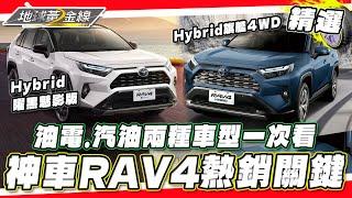 休旅神車RAV4熱銷關鍵！油電版.汽油版一起比較 油耗表現超驚人？2025新年式"曜黑魅影版"配備再升級！【地球黃金線精選】Toyota RAV4 Hybrid旗艦4WD、Hybrid 曜黑魅影版