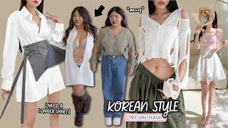 I Try *K-STYLE* Clothes On My Midsize Body! (flabby girl era)