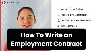 How to Write an Employment Contract [Lawyer Templates Available]