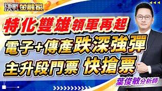 【特化雙雄 領軍再起 電子+傳產 跌深強彈 主升段門票 快搶票 】#台積電#台特化#聯發科#亞翔#新應材 決戰金融家 葉俊敏分析師 2025.02.25
