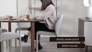 HOW TO|Dining Room Setup|3 Steps Dining Area Needs