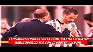 Leonardo Bonucci svela la ragione del litigio con  Allegri negli spogliatoi, dipendeva da Marchisio