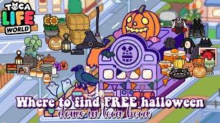 Where to find HALLOWEEN ITEMS IN TOCA LIFE WORLD  | TOCA BOCA