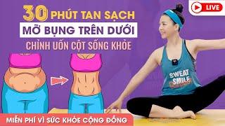 BÀI 30: Bài tập yoga tại nhà đánh tan sạch mỡ bụng trên dưới / Nguyễn Hiếu Yoga