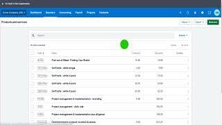 A Guide to Products and Services on Xero