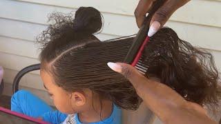 How to Merge 2 Braids Into One | Day 2 Braiding Kids Hair in Florida | Duchess Braids