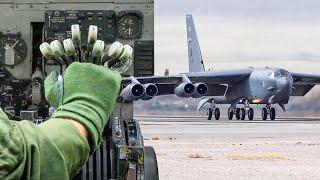 What It is Like to Manage B-52's 8 Powerful Engines During Landing