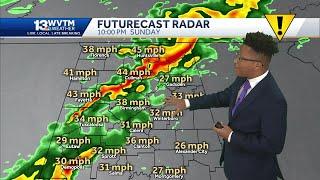 Severe Weather in Alabama: Storms & Winds stretch across Alabama this weekend, with the potential...