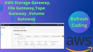 AWS Storage Gateway,File Gateway,Tape Gateway ,Volume Gateway. |  Theory Discussion