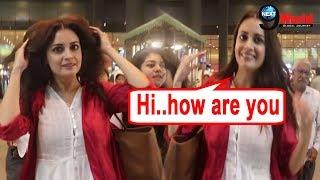 UNCUT!! Dia Mirza’s Sweet Gesture to the Camera Persons at Airport | HD Video