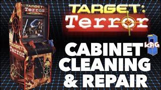 Target Terror Gold Arcade Cabinet Clean Up & Repair