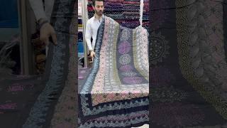 Pure Korean Shamooz Silk Block Print Handmade One Most Demanding Fabric #silkfabric #viralvideo