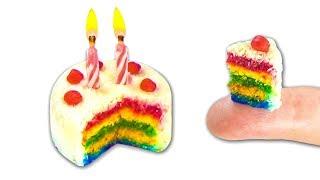 Miniature DIY Edible Rainbow Cake - Mini Cake! - Food - YolandaMeow