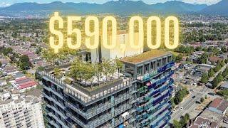 Inside a $590,000 LUXURY Condo in East Van - Vancouver Real Estate 2023