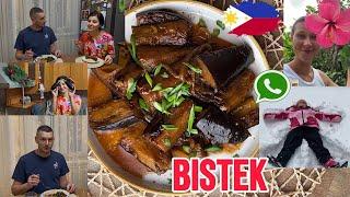 BISTEK TALONG/Filipino eggplant/ How was my family's New Year's holidays in the Philippines?!️