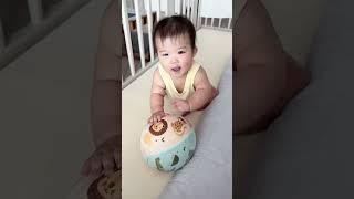 엄마랑 공놀이 좋아!! #cute #8개월아기 #shorts