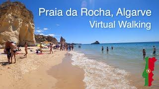 Praia da Rocha Streets - Part 2 - Virtual Walk - Portimão, Algarve, Portugal - 4K Ultra HD