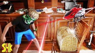 SuperHeroKids Spy Kids Mystery Treasure Box Heist | Funny Family Videos Compilation