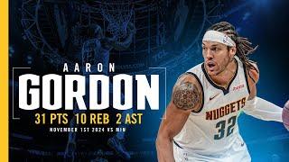 Aaron Gordon Drops 31 Points | Full Game Highlights vs. Timberwolves 11/1/24