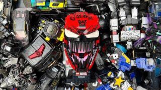 BOX full TRANSFORMERS Black Color: OPTIMUS PRIME Destroy Megatron, Carane, Chainsaw Man Stop Motion