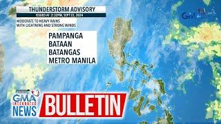 Thunderstorm advisory (September 22, 2024) | GMA Integrated News Bulletin