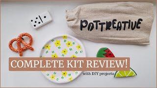 AIR DRY CLAY PROJECTS FOR BEGINNERS - TRYING OUT NEW CLAY | POTTREATIVE REVIEW