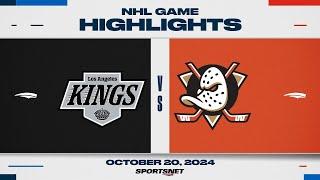 NHL Highlights | Kings vs. Ducks - October 20, 2024