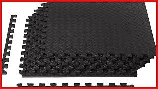 Amazon Basics Foam Interlocking Exercise Gym Floor Mat Tiles - 6-Pack, 24 x 24 x .5 Inch Tiles