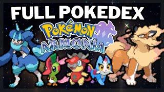 All NEW Fakemon In POKEMON ARMONIA! - Full POKEDEX (Best Pokémon FANGAME)