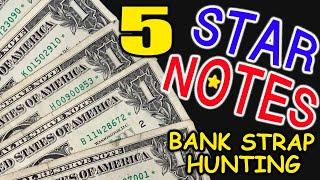 Bank Strap Hunting Rare Serial Numbers on Dollars & Bank Strap Hunting Star Notes - Bank Strap Finds