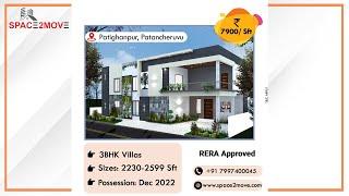 Duplex Villas for Sale in Patighanpur, Hyderabad | Space2move