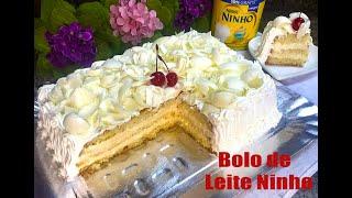 Como fazer Bolo de Aniversário de Leite Ninho - Fácil - Ideal para iniciantes- Aula Completa