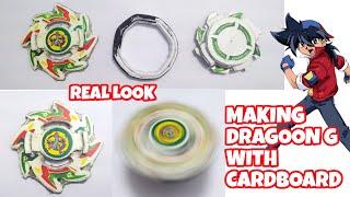 Making dragoon g with cardboard /How to make dragoon beyblade /  how to make beyblade / AD Crafts