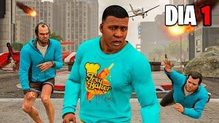 SOBREVIVENDO 100 DIAS AO FIM DO MUNDO NO GTA 5!!!