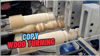 WOOD TURNING | Lathe Duplicator - Copying From a Sofa Leg Sample