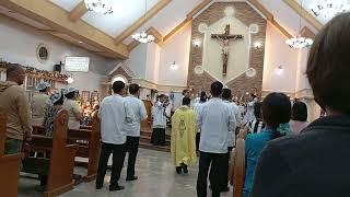 Misa De Gallo Entrance Procession Sto. Cristo Parish (Diocese of Tarlac)