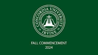 2024 Fall Commencement