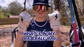 WHATS IN MY BASEBALL BAG??️