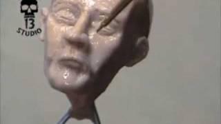 Sculpting a head by chuck ferrell skull13