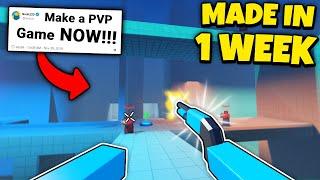 I Made a Roblox PVP Game in 1 Week