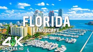 Florida 4K Ultra HD ️ See the City From Above With The Sound Of A Piano 4K Video