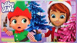 The Babies Have A Christmas Tree Decorating Contest   BRAND NEW Baby Alive Season 4