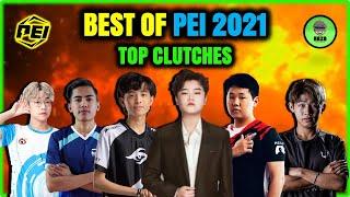 BEST OF PEI | TOP 10 EXTRAORDINARY CLUTCHES + EPIC MOMENTS IN PEACE ELITE ASIA INVITATIONAL 2021